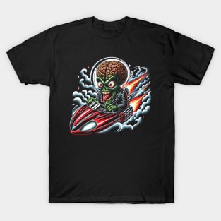 Mars Attacks Ack Hot Rod by HomeStudio T-Shirt